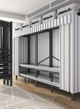 简易衣柜家用卧架室免安装布衣结厚IIX实耐用柜全钢加粗折叠组装