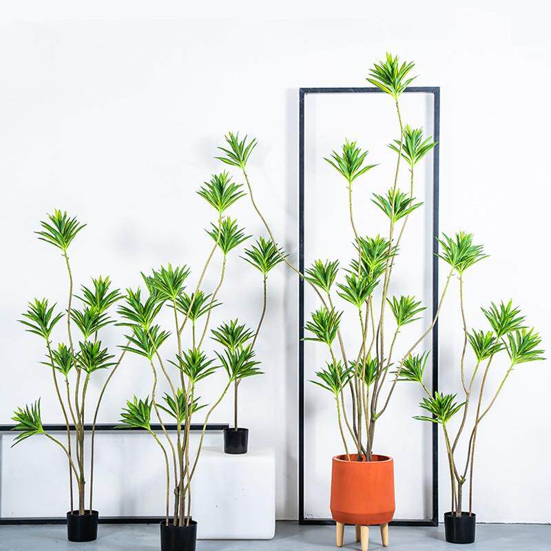 百合竹仿真绿植大型室内仿生绿植假盆栽仿真植物盆景客厅落地摆件