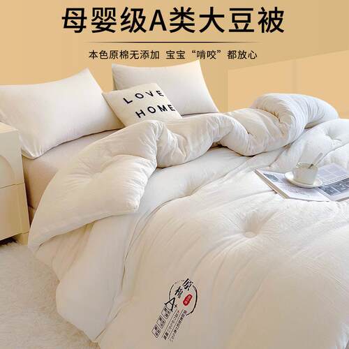 ql@3HA类大豆纤维被子加厚保暖冬被春秋棉被褥单人被芯学生宿舍空