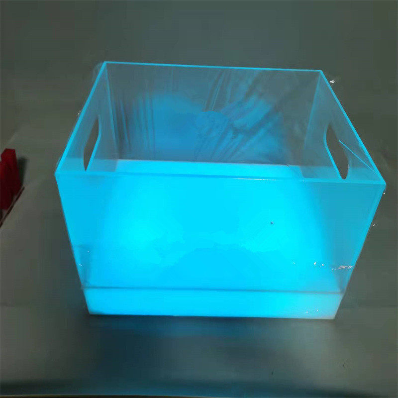 厂家定制 亚克力led发光冰桶 KTV香槟鸡尾酒冰 冰镇啤酒桶