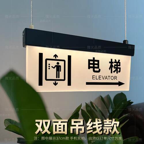 卫生间指示牌厕所商场厅吊挂发光标洗间餐制定电梯BD06收手银识LE