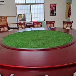 绿植绿皮人造仿真塑料草坪装饰摆件造景微景观餐桌转盘铺垫子