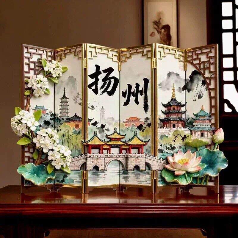 扬RQP箱州文创冰贴款20江25新金属浮雕磁贴苏扬州游纪念品伴手礼