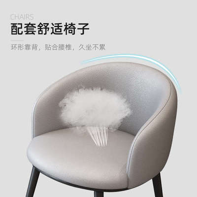 洽谈桌椅组合简约前台售楼部圆桌店网咖啡红奶茶接待阳台小休闲