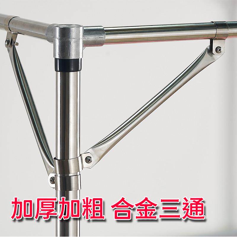 加粗蚊帐支架杆子架子加厚家用落地三不锈钢双人三开门1.51.8开门