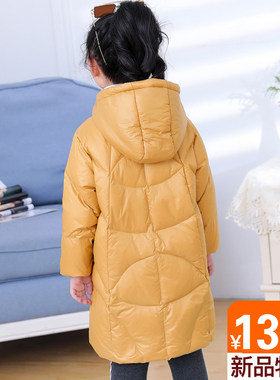 新款儿童羽绒服中长款男童女童韩版加厚宝宝小童中童大童冬装洋气