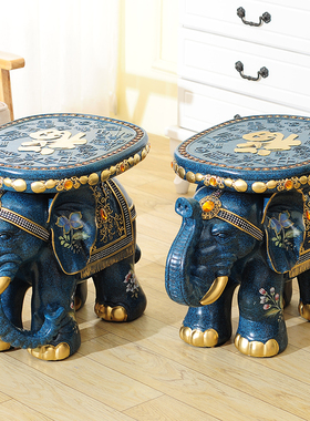 大象凳子门口换鞋凳摆件招财家居家装饰品客厅家用结婚礼物送闺蜜