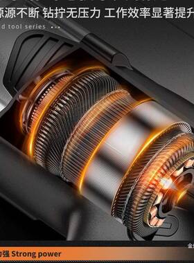 手电钻大功冲击钻家用小型手枪钻多电功能钻率电动螺金丝刀电XNW