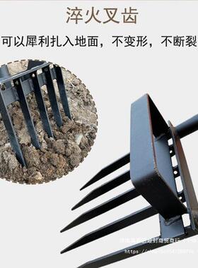 翻土松土开荒铲子用人工挖葱蒜叉手子具OYQ挖土家豆工动翻地