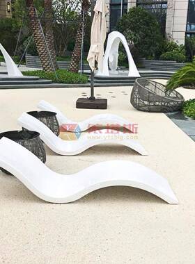 依塔斯泳池椅玻区钢躺沙滩床椅户外休闲酒店璃别墅海滩休息yts-65