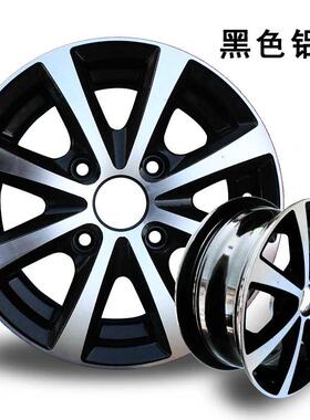 1色45/7135/145/0VR12轮加宽黑色型银铝轮155/65R1毂3轮胎用钢轮