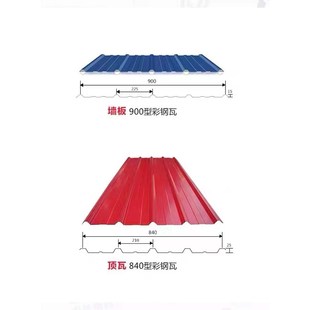 彩钢瓦铁皮板平板彩钢板雨棚板广告牌板镀锌板养殖板围挡板房屋瓦