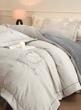 A类高档中式结婚全棉四件套红色床单被套新婚庆纯棉床上用品婚房