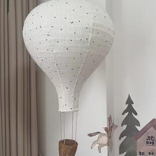 北欧拍ins儿童房手布工艺热气球挂饰居装饰气球灯罩吊饰摄家911道