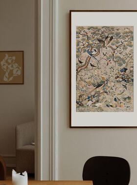 室花C196祥和新中式鸟客厅卧玄关书房装饰画日式民宿景沙发背墙挂