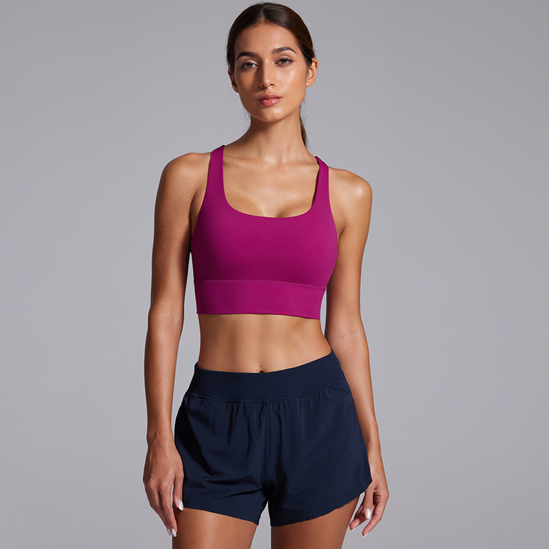 健身防震文胸女运动跑步