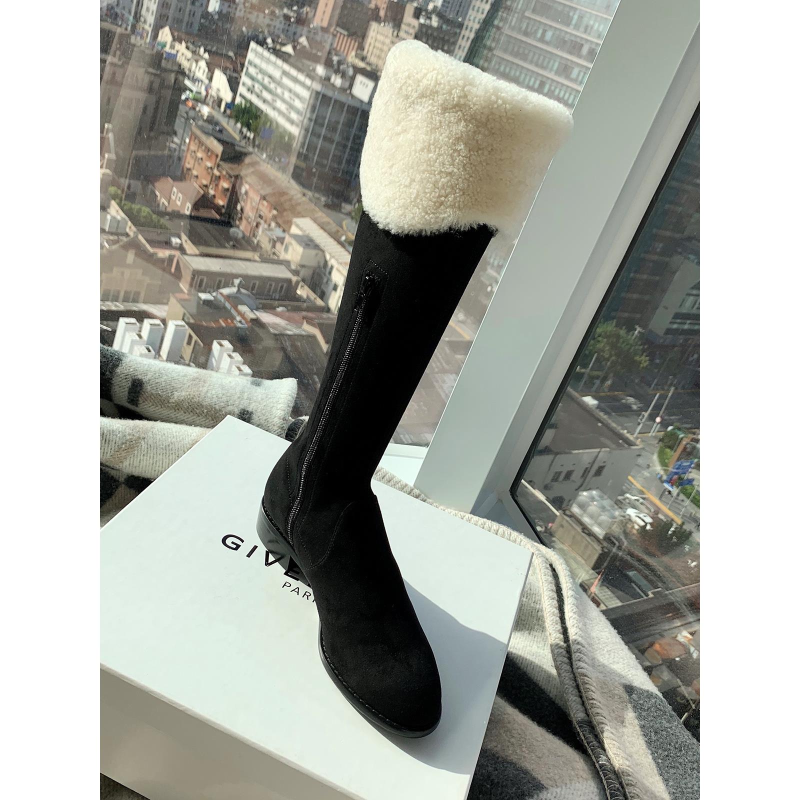 自主设计款【大姐姐同款】葡萄妈Studiolee 高筒靴女冬加绒长筒靴