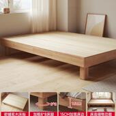 全无实木双头床排骨架榻榻米人床任意尺寸可定985制悬浮床1m无靠