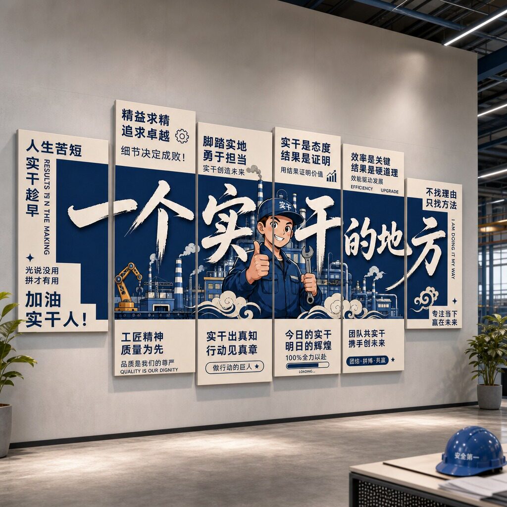 创意团队企业文化墙公司墙面装饰贴纸挂画贴画布置背景墙贴海报