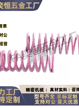 T-SWC外径6-8-10-12浅紫色合金钢小力度矩形螺旋模具弹簧
