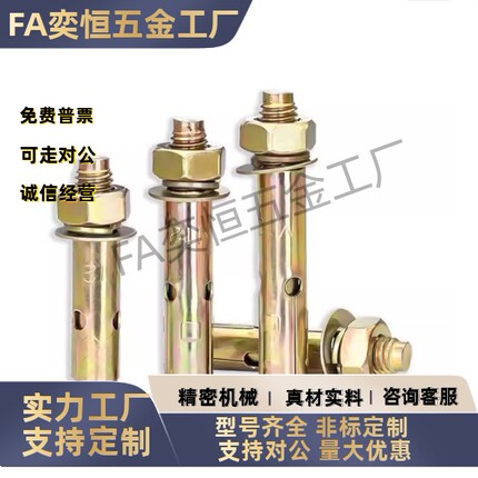 TBF05/TBF15-M6/M8/M10/M16-L100/L120/L150/L200膨胀螺栓/标准型