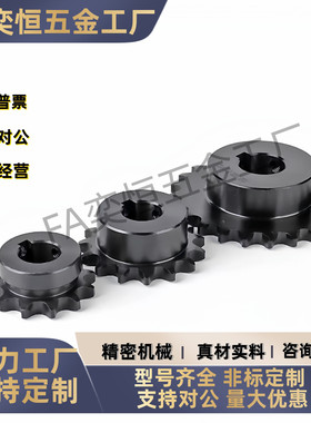 VLG02/SP50B/10A5分9 10 11 12 14 15 20-35齿成品孔45#钢齿链轮