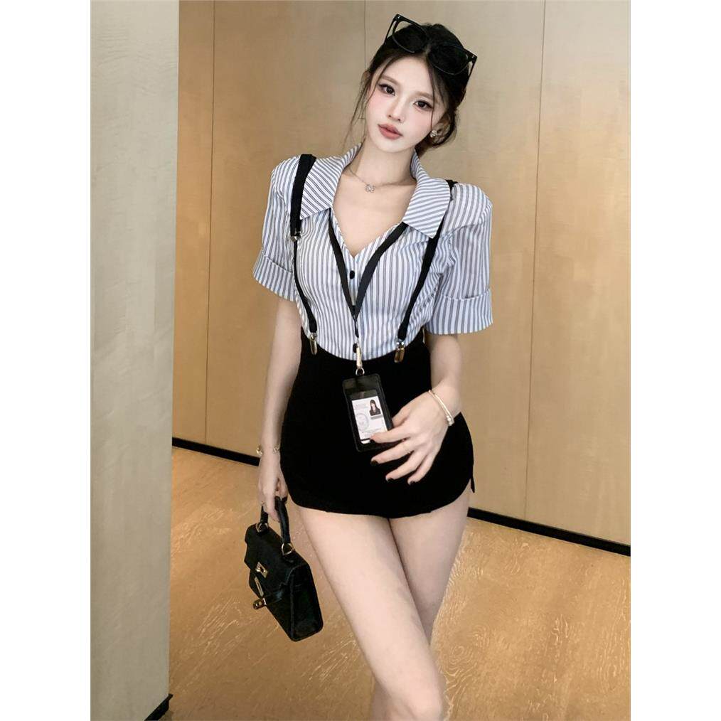 夏季学院风套装女性感收