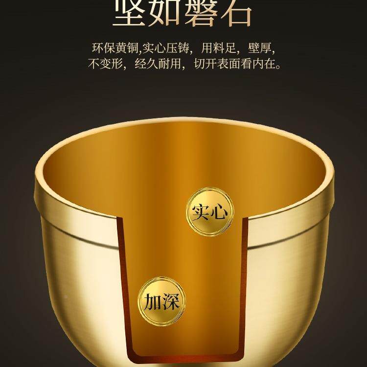 升级成加厚436实心黄药铜捣磨药钵罐杵子中西药房药粉擂缸研冲盅