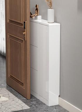 鞋柜超薄翻斗用入户门玄关门厅17cm白色大容量烤漆口架家CQO窄省