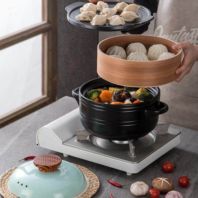 电磁锅炉砂多功能蒸锅家煮锅一体用小电蒸型锅无品牌/煲汤带蒸笼