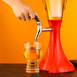 炮商用3L酒扎扎啤酒炮网红果汁鼎创意分酒器酒汁塔啤机酒G2645柱