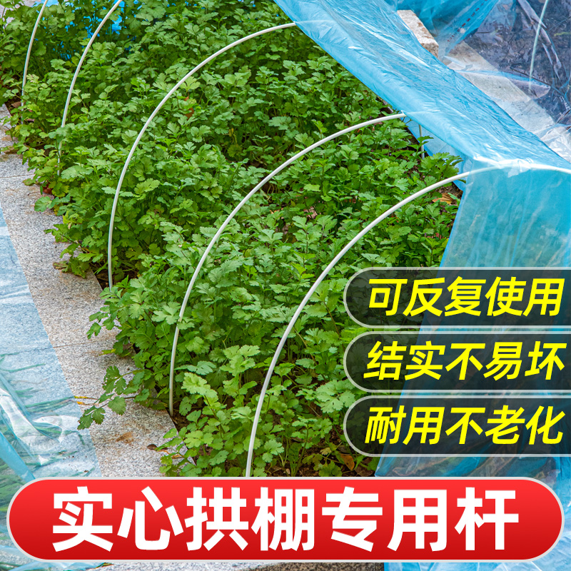 小拱棚支架玻璃纤维杆大棚骨架配件新型搭棚架子种菜棚架拱杆子