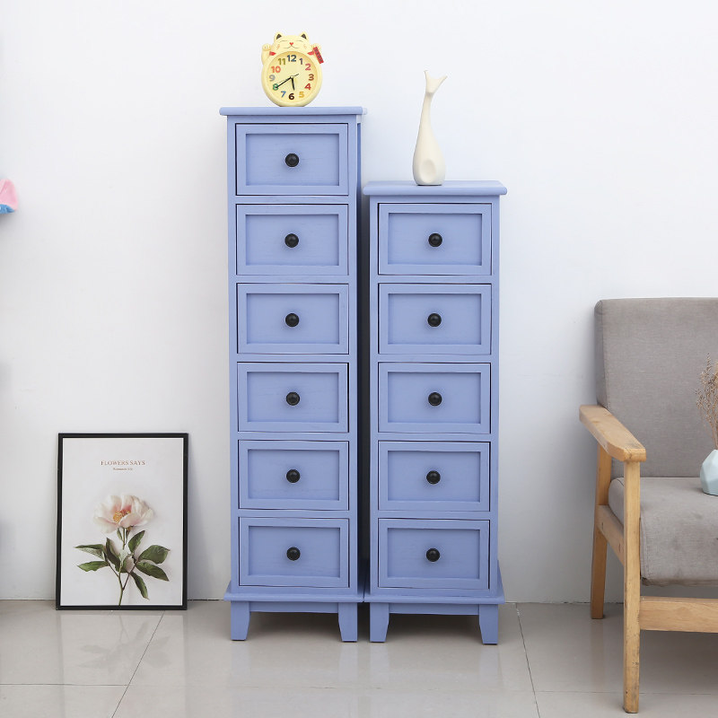 美式实木斗柜客厅收纳柜子复古缝隙家用卧室靠墙床头柜客厅边窄柜,住宅家具,斗柜,淘宝优惠券,粉丝福利购,淘宝优惠卷