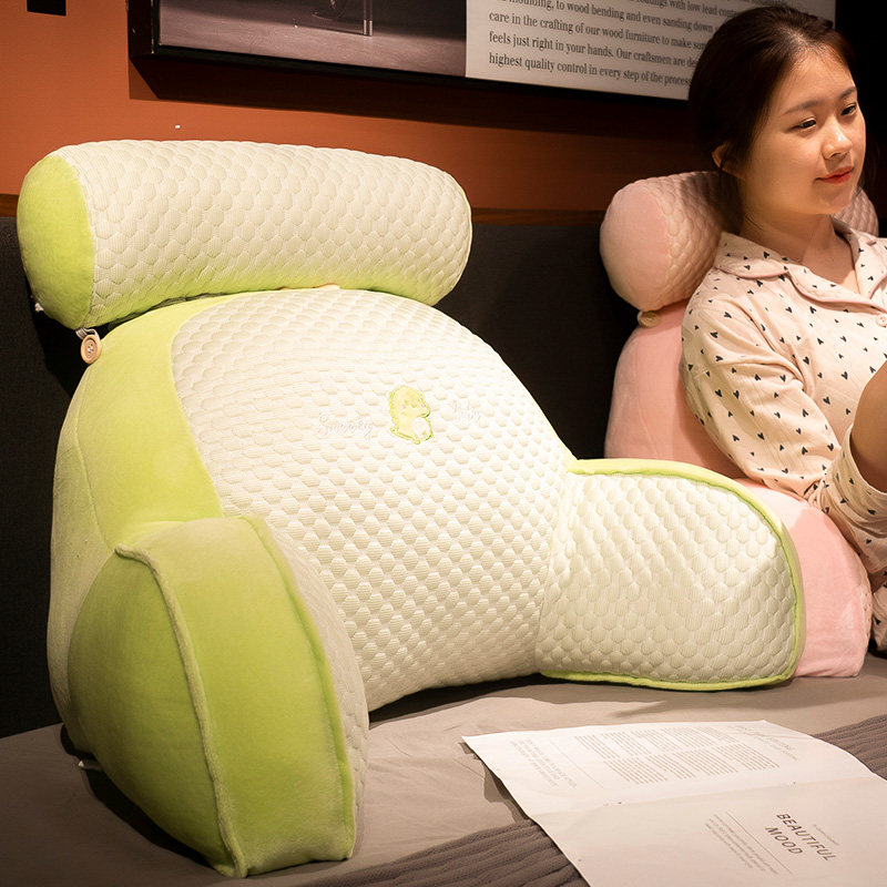 冰豆豆床头靠垫软包护腰靠枕大靠背沙发抱枕床靠枕头床上看书夏季