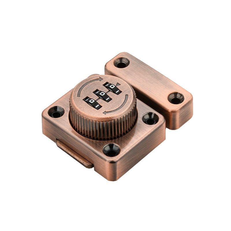 免打孔柜门锁密码锁防盗文件柜展示柜抽屉锁双开柜子锁推拉门锁具