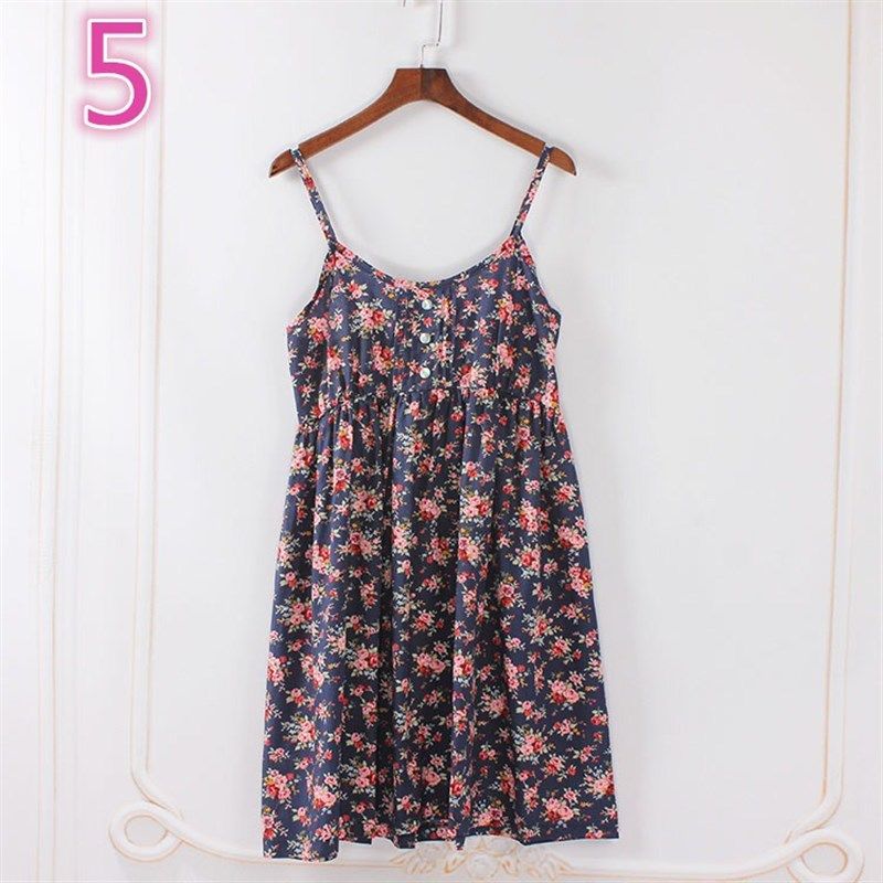 纯棉布小清新田园碎花吊带裙森女系连衣裙文艺海边度假沙滩打底裙,女装/女士精品,连衣裙,淘宝优惠券,粉丝福利购,淘宝优惠卷