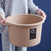 加厚家用泡脚盆带颗粒泡脚桶过小腿足浴盆塑料带把手洗脚盆
