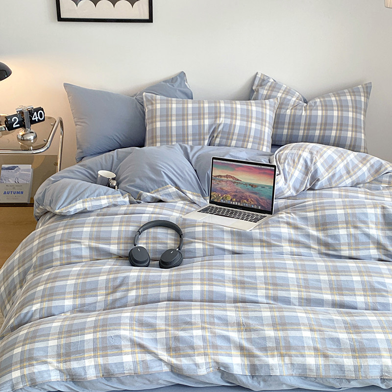 被套单件150x200x230学生宿舍单人磨毛被单被罩非全棉纯棉双人三