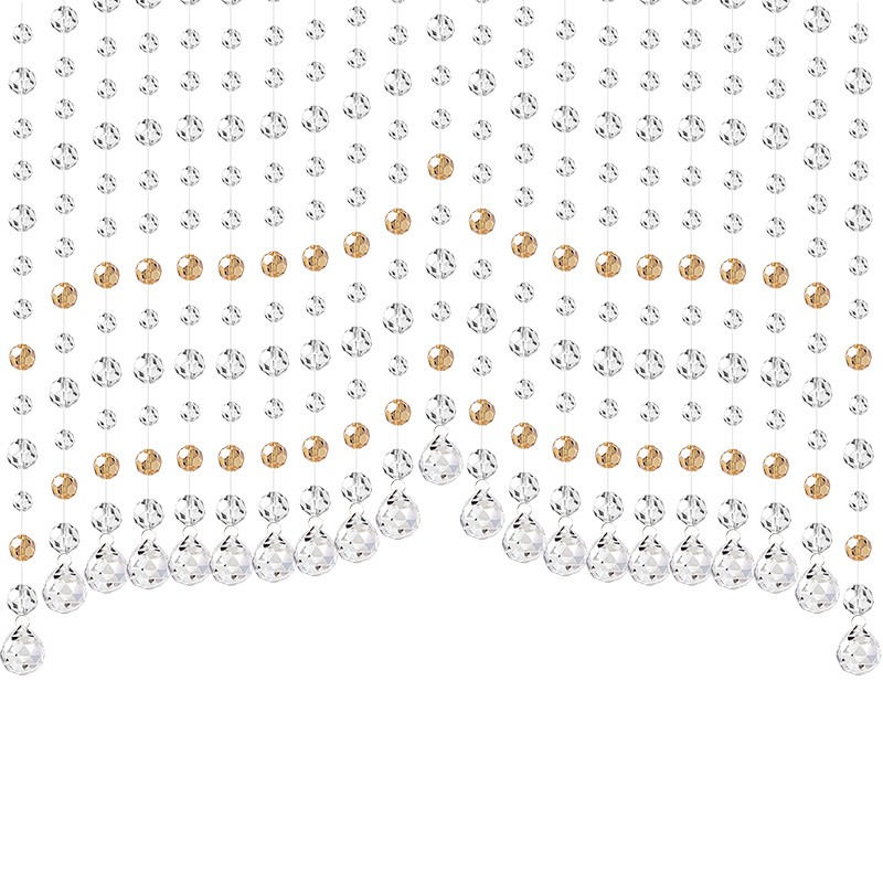 水晶门帘珠帘隔断帘子卫生间客厅餐厅玄关过道卧室家用装饰挂帘