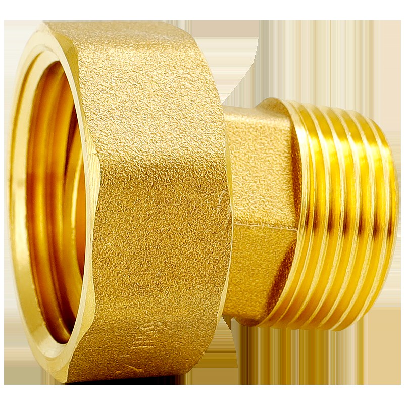 接头活接变径内外丝双外丝异径直通水管配件铜4分转6分1寸活接头