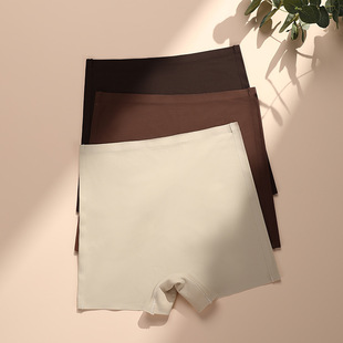 内裤 打底裤 提平角短裤 SUP欧美提臀不卷边大地色无痕防走光安全裤