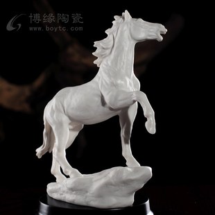 骏马八态 德化白瓷中式动物马生肖马雕塑客厅卧室办公室工艺摆件