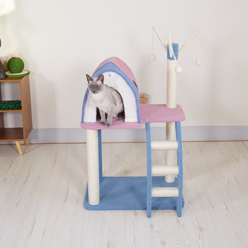 猫爬架猫跳台猫咪玩具猫窝猫树剑麻猫抓柱子磨爪逗猫自嗨宠物用品