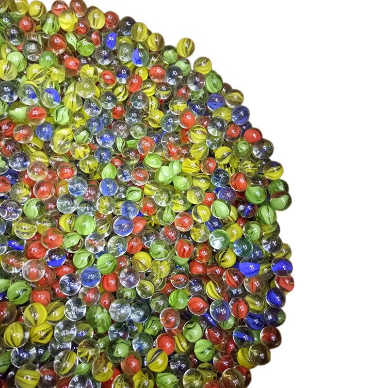 弹珠机彩色玻璃球14mm 游戏机玩具鱼缸专用包邮跳棋玻璃弹珠