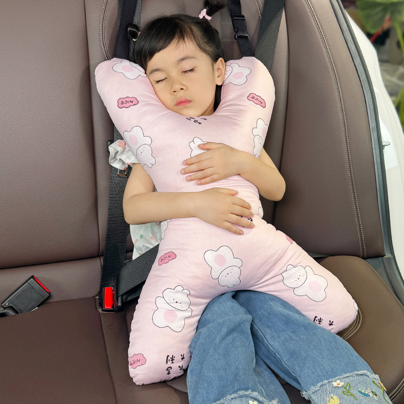 汽车头枕儿童睡觉神器车载护颈枕长途抱枕后座后排枕头车内用睡枕