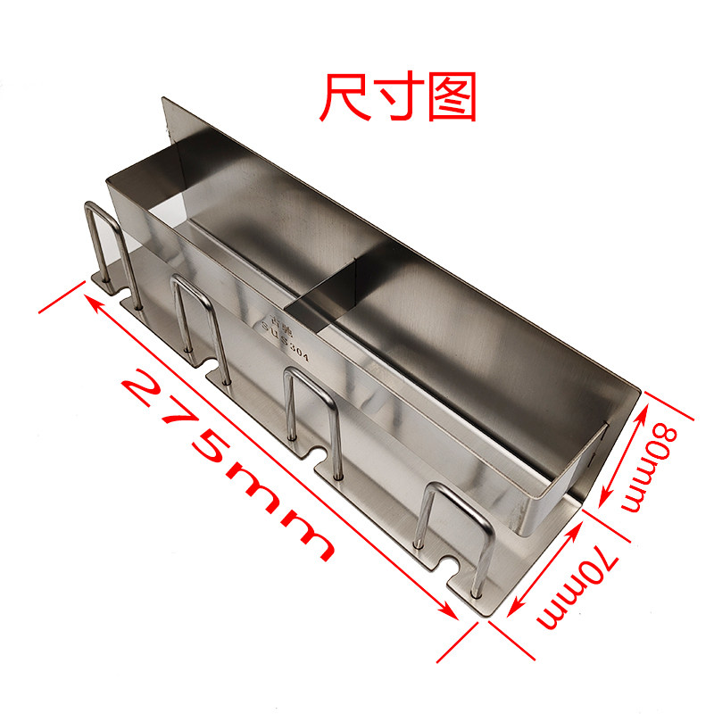 304不锈钢双人牙刷架 免打孔壁挂式刷牙杯浴室漱口韩国放置厨房