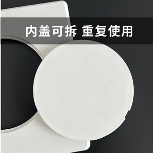 160方形堵盖粘贴盖检修下水管口装饰遮丑墙孔洞黑色白色金银灰色