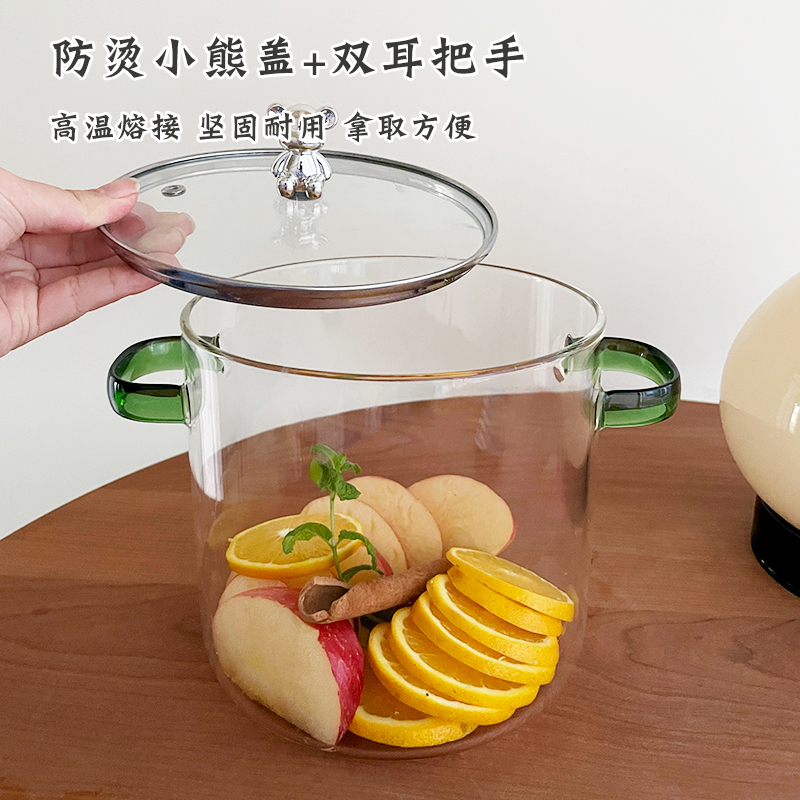 多功能全自动电热炉养生壶煮红酒专用黑晶炉家用大容量双耳玻璃锅