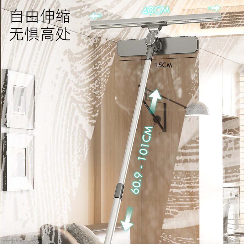 擦玻璃神器家用高层窗外刮水器可伸缩刮擦一体擦窗器玻璃清洁工具