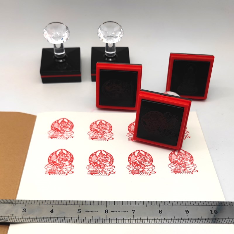 佛像光敏印章黄财神金刚瑜伽佛母印莲花生大士财源天母药师佛印戳